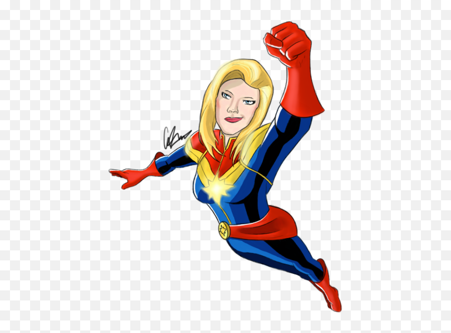 Captain Marvel Clipart Hq Png Image - Superhero Emoji,Captain Marvel Emoji