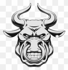 Printed Vinyl Angry Aggressive Bull Head Stickers Factory Emoji,Flame Eyed Angry Emoticon