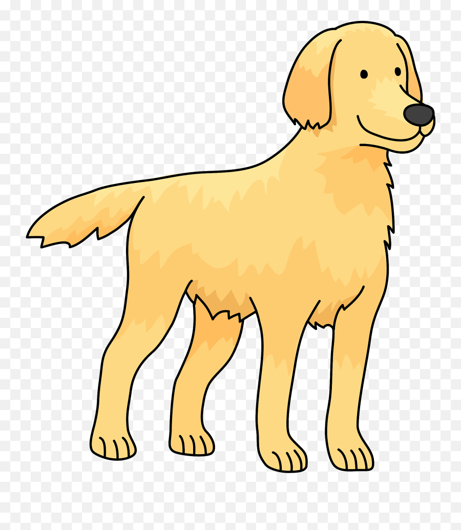 Golden Retriever Dog Clipart Free Download Transparent Png - Lab Dog Clipart Transparent Emoji,Weenie Dog Emoji