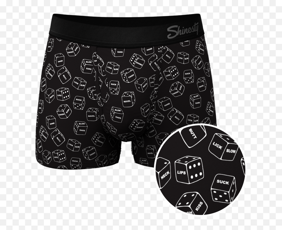 The Free For All Glow In The Dark Dice Ball Hammock Pouch Trunks Underwear Emoji,Black Thankful Hands Emoji