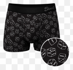The Free For All Glow In The Dark Dice Ball Hammock Pouch Trunks Underwear Emoji,Black Thankful Hands Emoji