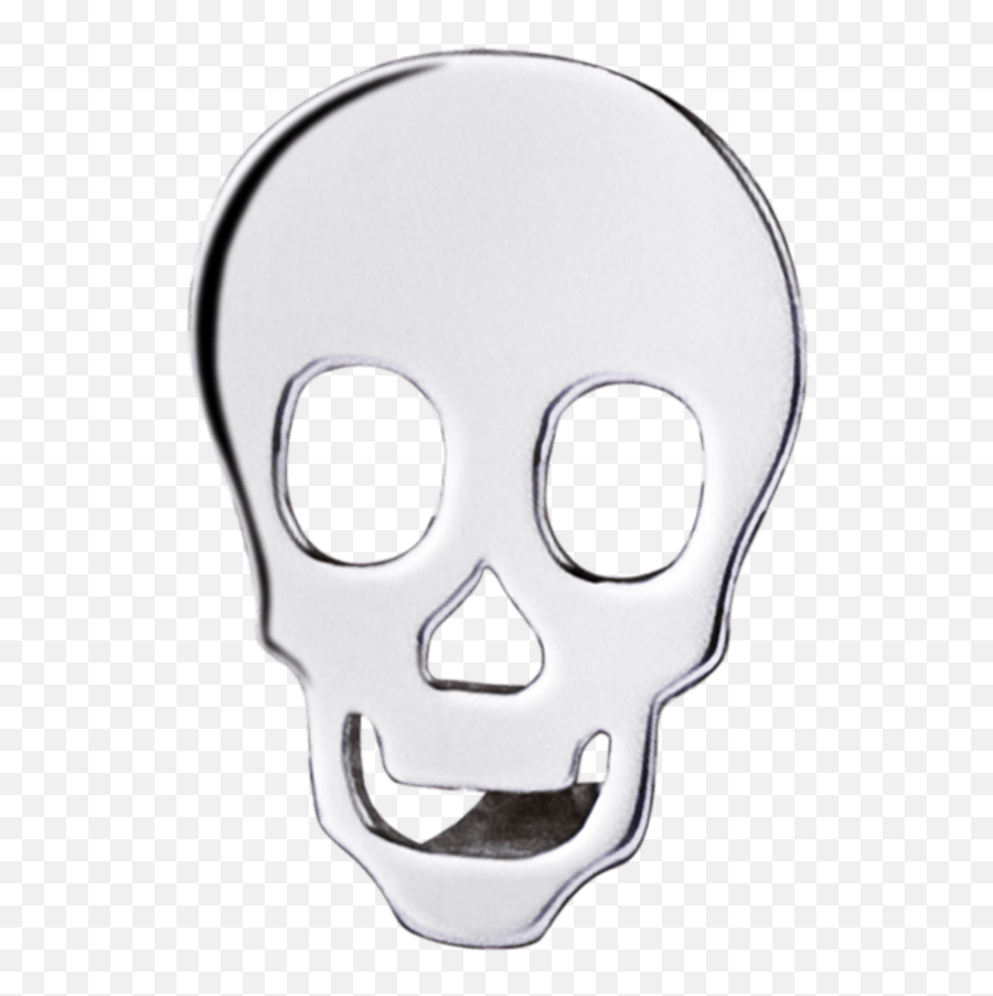 Removable Skull Symbol In White Gold By Mauboussin Emoji,Skull Emoticon