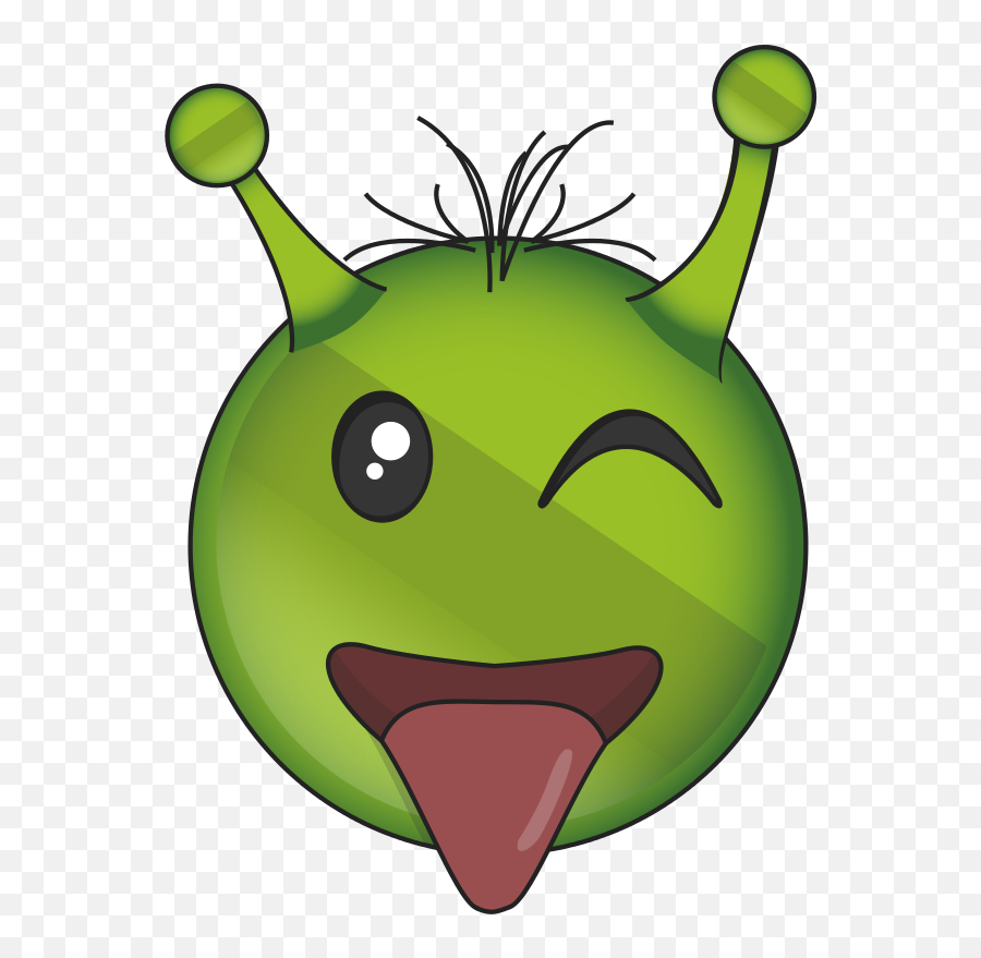 Alien Face Emoji Transparent Background Png Mart - Portable Network Graphics,Tongue Emoji Png
