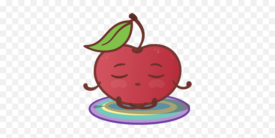 Kersie The Wonder Cherry - Superfood Emoji,Caterpillar Emoji Pillow