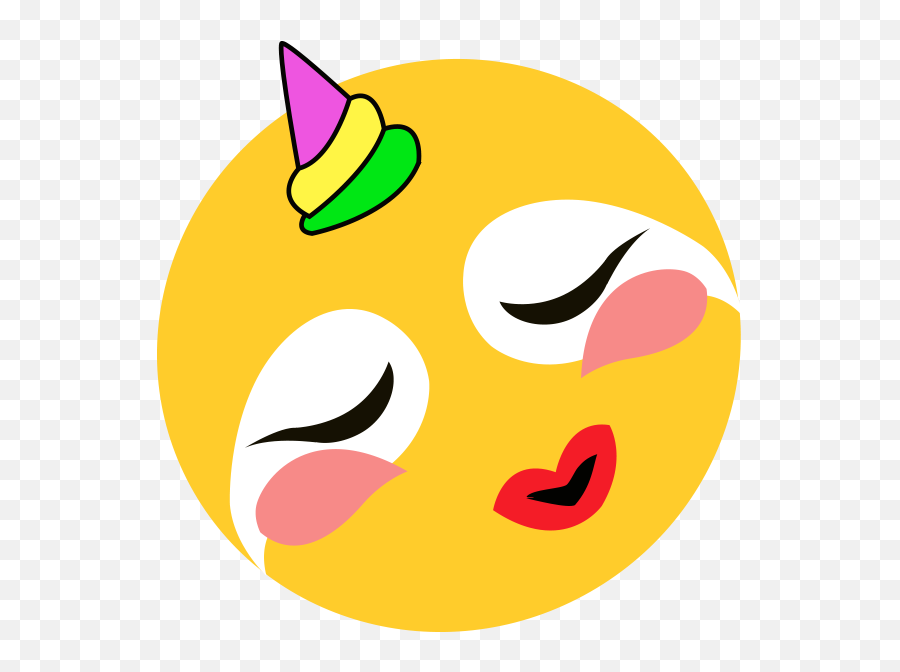 Slothicorn Emojis - Happy,Blush Kiss Emoji