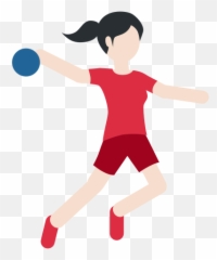 Woman Playing Handball Emoji With - Mujer Jugando Balonmano,Goal Light Emoji