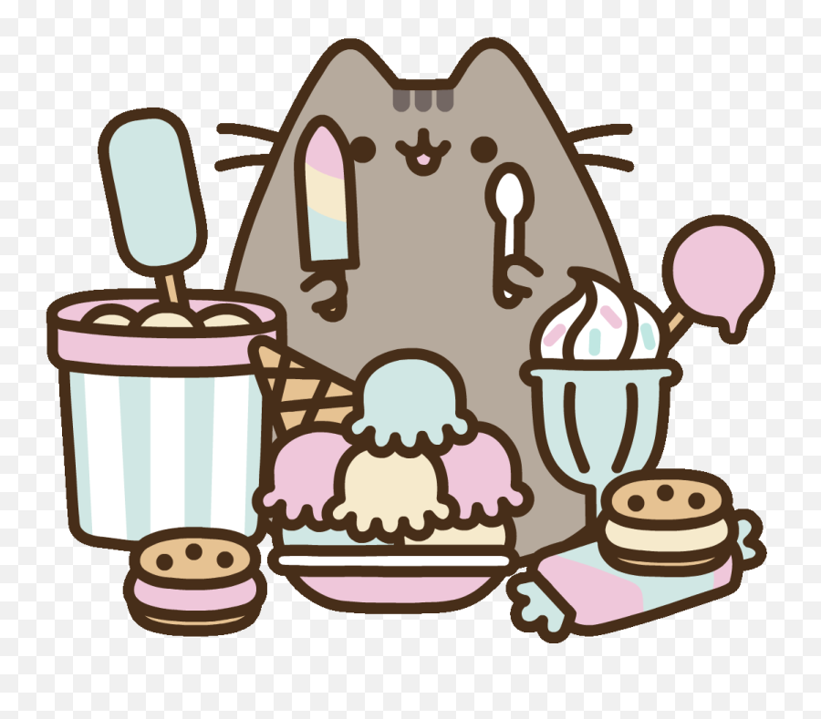 Pusheen Platformer - Studios Ice Cream Pusheen Cat Emoji,Pusheen The Cat Emoji