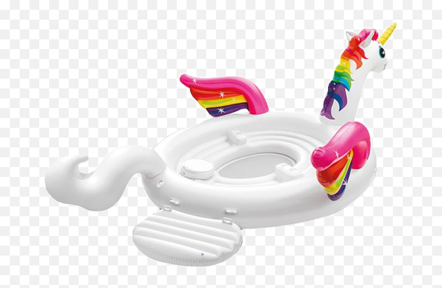Freetoedit Pool Floaty Sticker - Intex Unicorn Party Island Emoji,Emoji Floaties