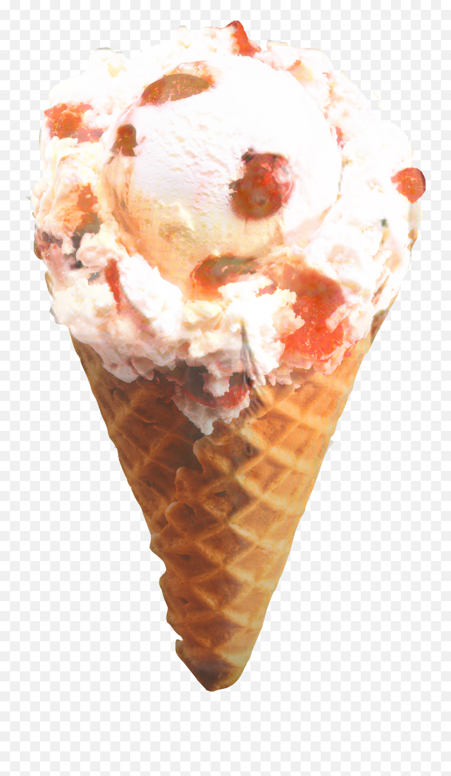Ice Cream Cones Sundae Waffle - Waffle Cone Strawberry Ice Cream Emoji,Ice Cream Cone Emoji