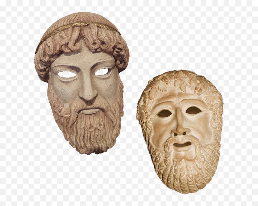 Ancient Greek Drama The Theater - Ancient Greece Theatre Masks Png Emoji,Greek Emotions