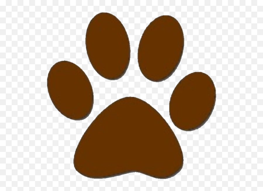 Paws Clipart Trail Paws Trail - Transparent Brown Paw Print Emoji,Dog Paw Emoticon