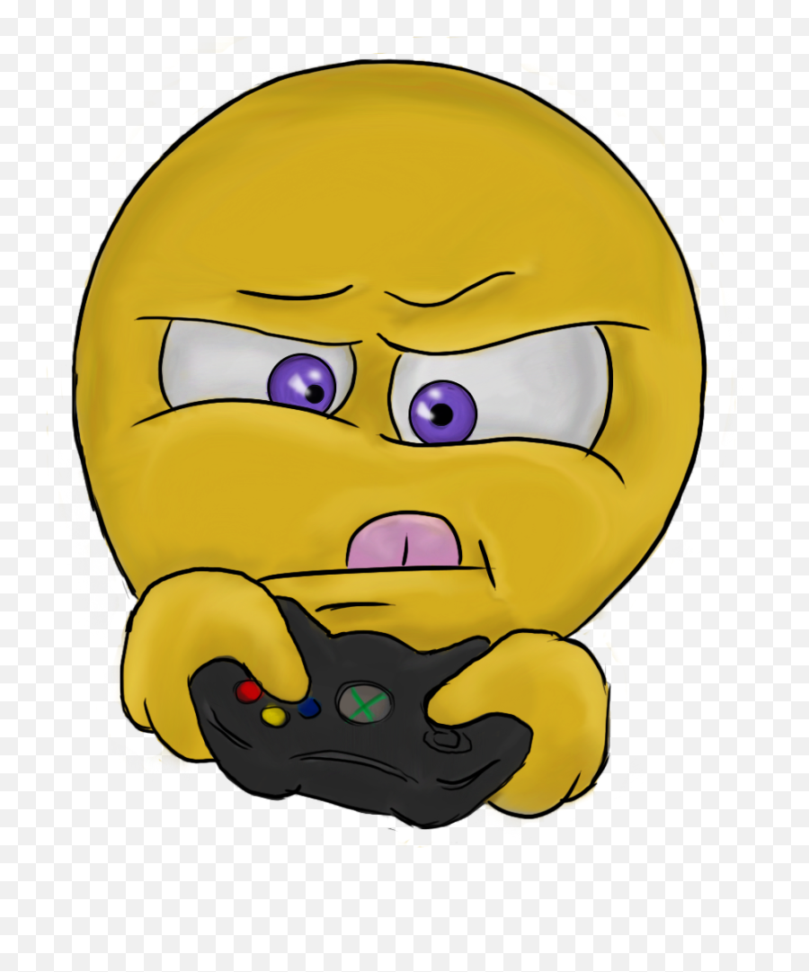 Gamer Emoticon - Gamer Smiley Emoji,Despair Emoji