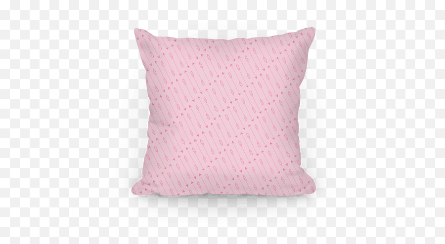 Pink Diagonal Arrow Pattern Pillow - Emoji Full Size Png Decorative,Arrow Emoji Png