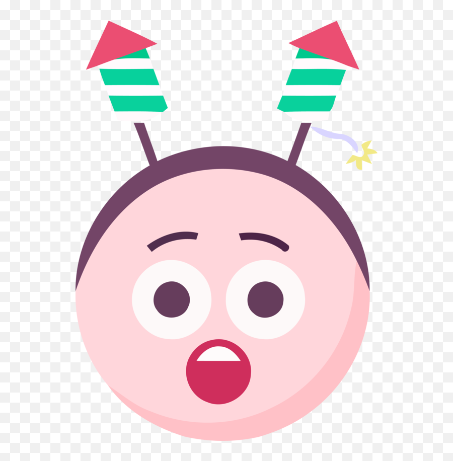 Christmas Facial Expression Nose Pink - Happy Emoji,Merry Christmas I Love You Emoticon