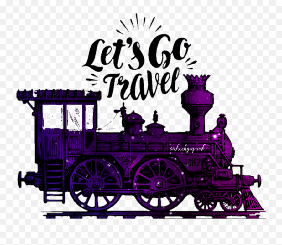 Train Sticker Challenge On Picsart - Pink Lila Zug Lokomotive Pink Emoji,Purple Steam Emojis