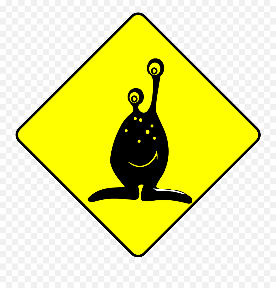 Alien Humor Road Sign Roadsign Png Picpng - Extraterrestre Panneau Emoji,Dark Humor Emojis