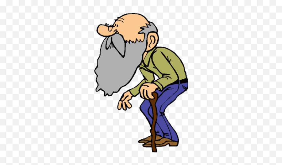 Old Man With Walker Clipart Clipartfest - Old Man Clipart Emoji,Old Man With Cane Emoji