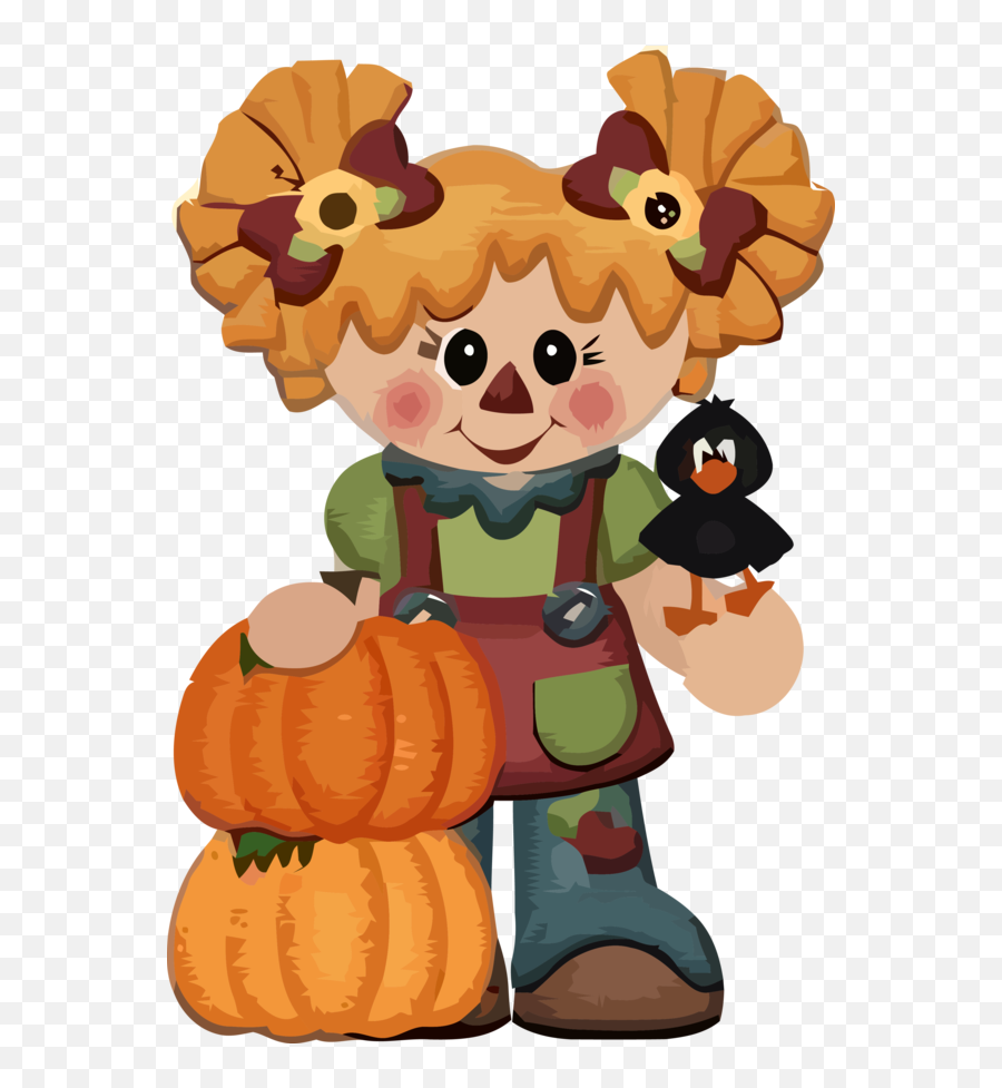 Thanksgiving Trick - Ortreat Cartoon Pumpkin For Thanksgiving Cute Pumpkin Scarecrow Cartoon Emoji,Thanksgiving Animated Emoticon
