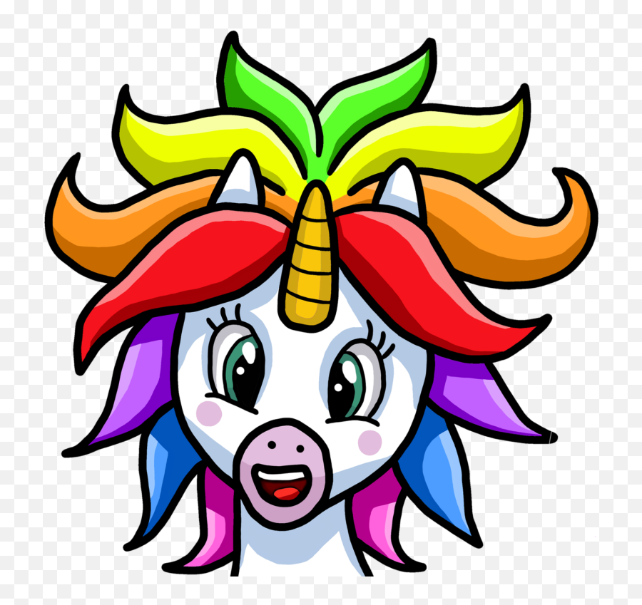 Dibujos Kawaii - Planeta Kawaii Unicornio Arcoiris Dibujo Imagen Png Emoji,Todos Los Emojis Para Dibujar