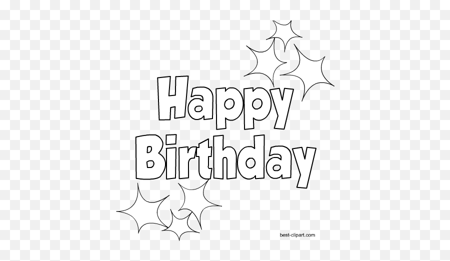 Free Birthday Clip Art Images And Graphics - Happy Birthday Clipart Black Background Emoji,Birthday Emoji Art