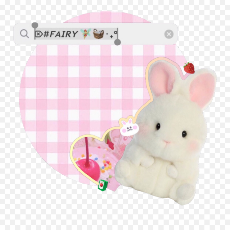 The Most Edited Editkawaii Picsart - Girly Emoji,Emoticon Rabbit Plush