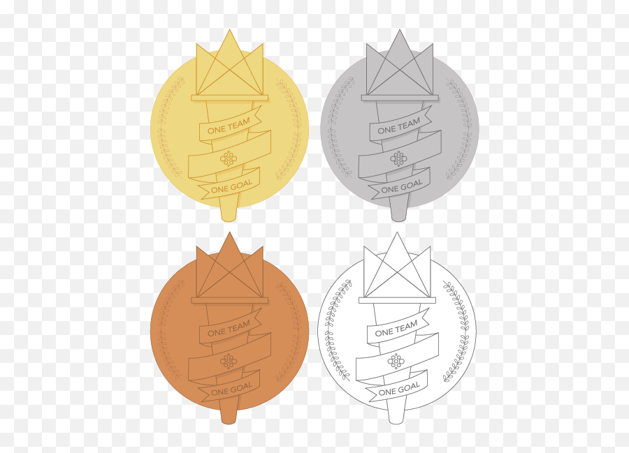 Gold Medals Designs Themes Templates - Geometric Emoji,2 Medal Emoji Png