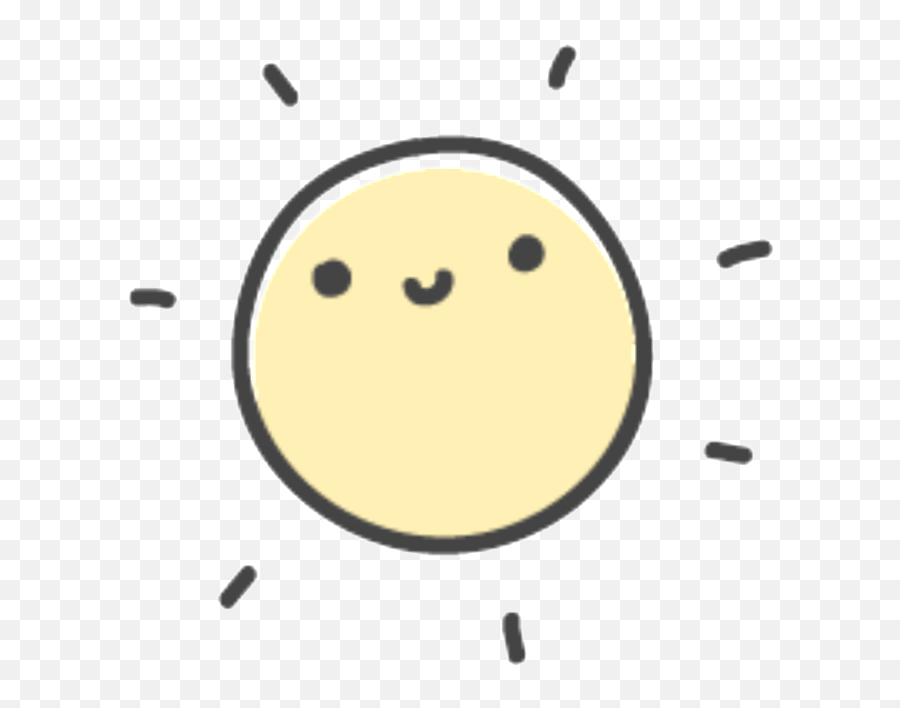 Download Hd Hand Drawn Smiling Sun - Dot Emoji,Capri Sun Emoticon