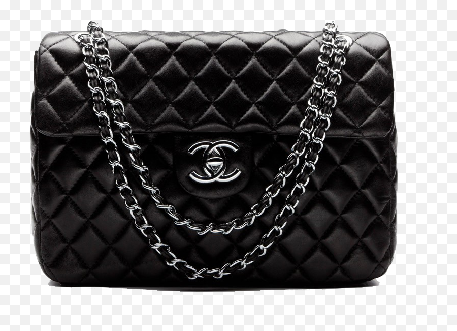 Download Handbag Bag Black Chanel - Chanel Bag Transparent Png Emoji,Emoticon Purse Mouth