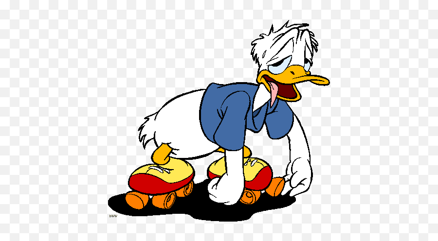 Donald Duck Clip Art Free Free Clipart - Donald Duck Roller Skates Emoji,Donald Duck Emoji