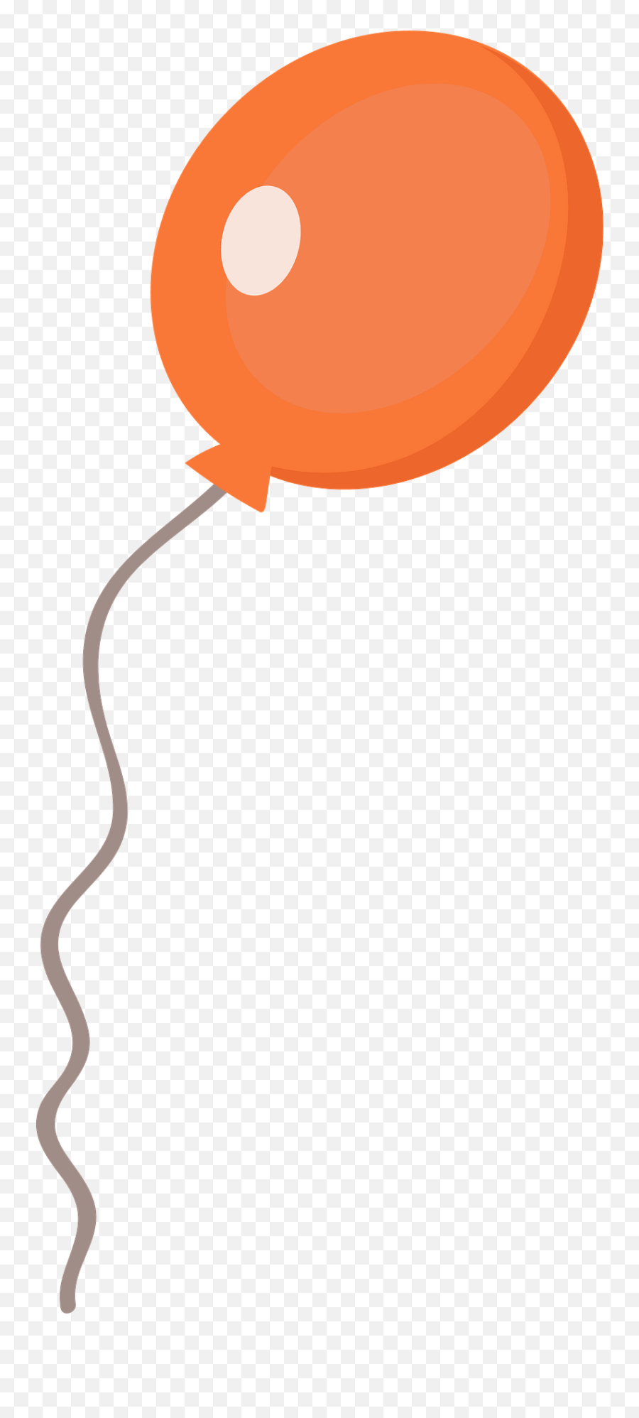 Orange Balloon Transparent Images Png Arts - Transparent Orange Balloon Png Emoji,Emojis Aesthetic Orange