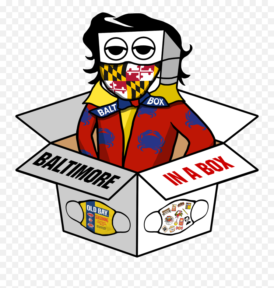 Baltimore Face Mask Box U2014 Baltimore In A Box - Baltimore In A Box Emoji,Emojis In A Box With A Face