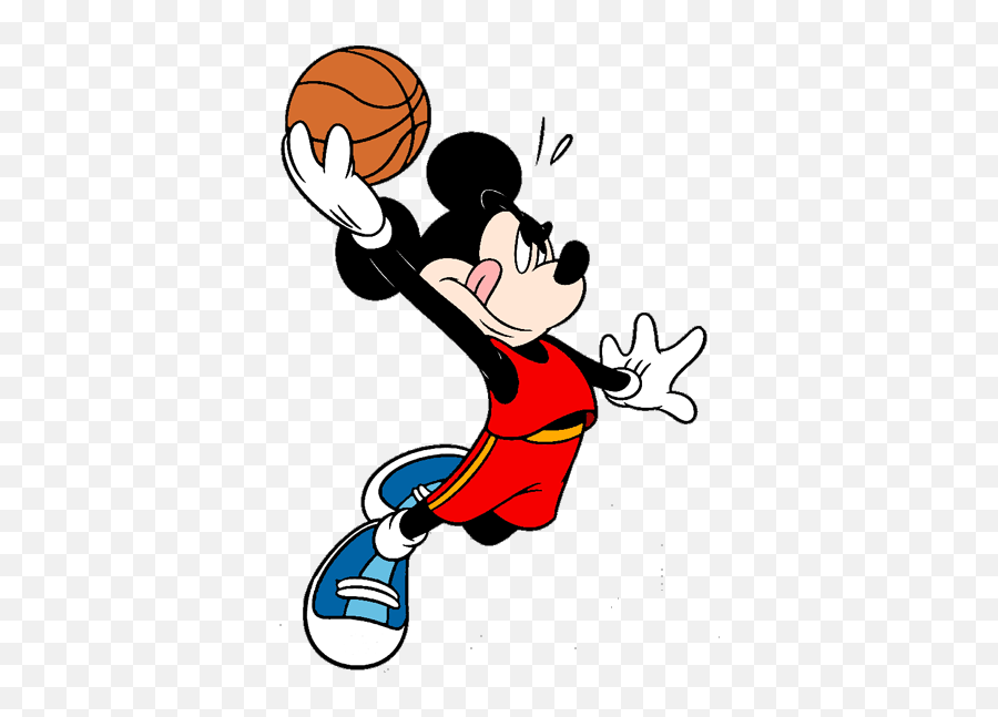 Mickey Mouse Basketball - Clipart Mickey Mouse Basketball Emoji,Basketball Emotions Cartoon