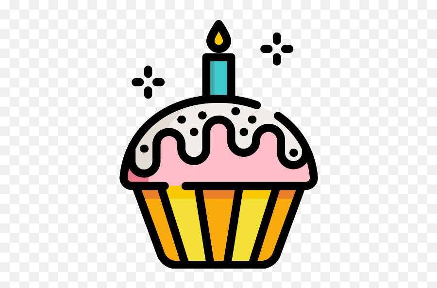 Cake Triangular Piece Handmade Symbol - Birthday Cupcake Icon Svg Emoji,Emoticon Cupcake Candle