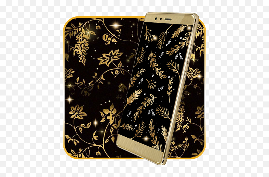 Gleaming Gold Leaves Live Wallpaper - Google Play Smartphone Emoji,Phone Needle Emoji