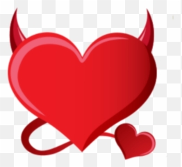 Heart Horn Devil Red Sticker By Amanda Emoji,Devils Horns Emojis