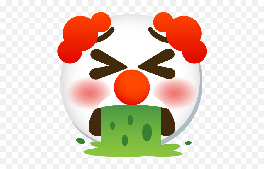 Emoji Mashup Bot On Twitter Base From Clown Eyes,Emoji With Eyes Closed And Red Circle Mouth