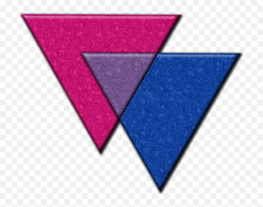 Bi Bisexual Tringles Symbol Sticker - Horizontal Emoji,Bisexual Emoji Symbol