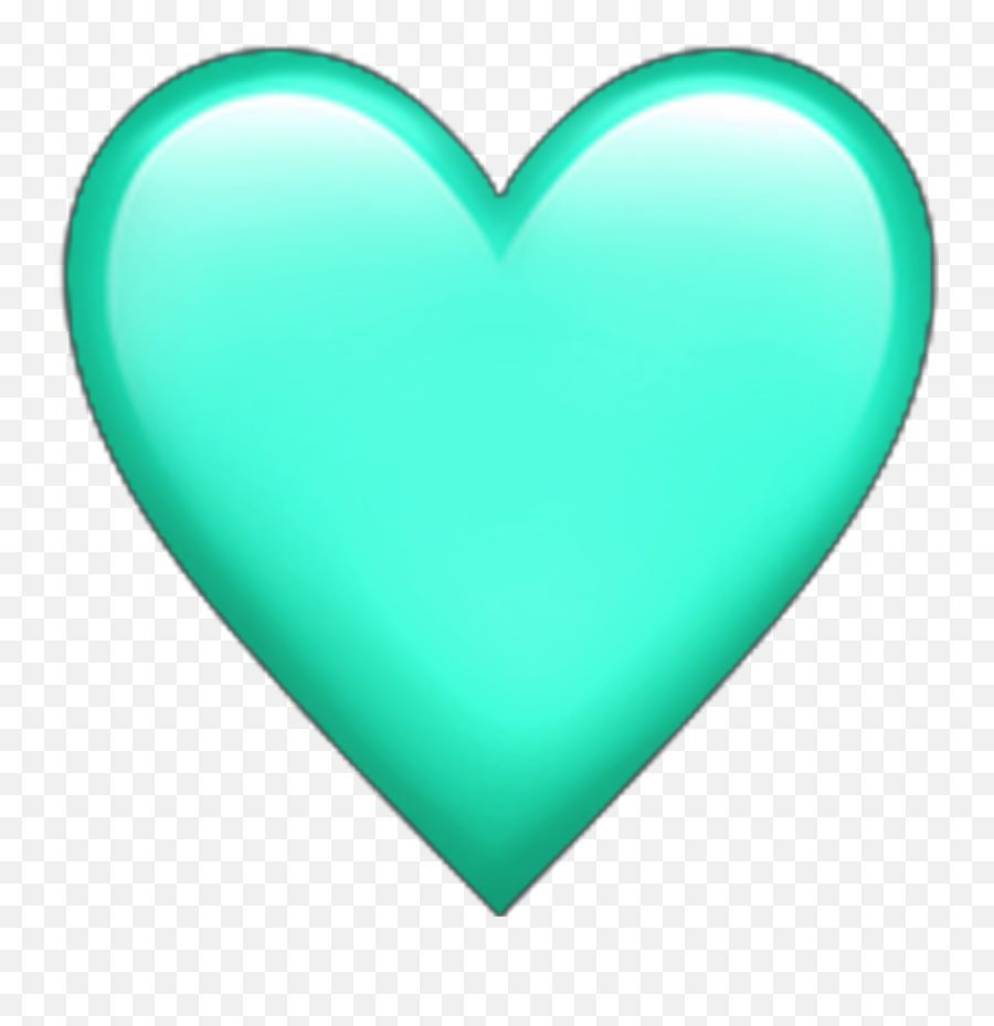 Heart Emoji Sticker - Turquoise Heart,Heart Emoji\\