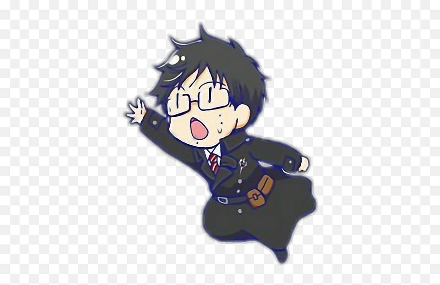 Ao No Exorcist Sticker - Blue Exorcist Chibi Emoji,Exorcist Emoji