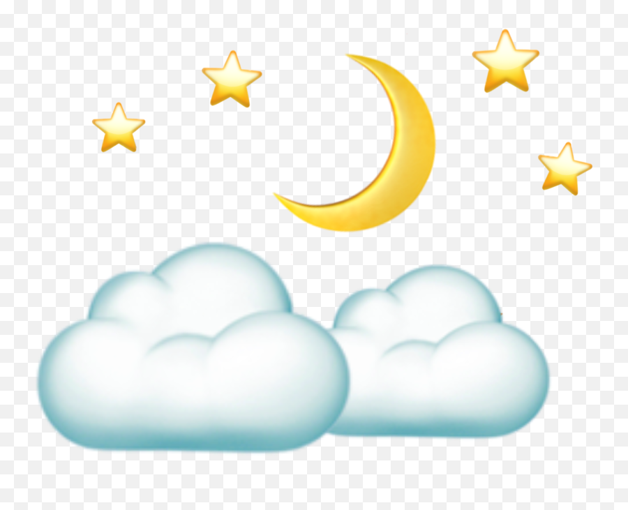 Sticker By Josephine - Celestial Event Emoji,Crescent Moon And Star Emoji