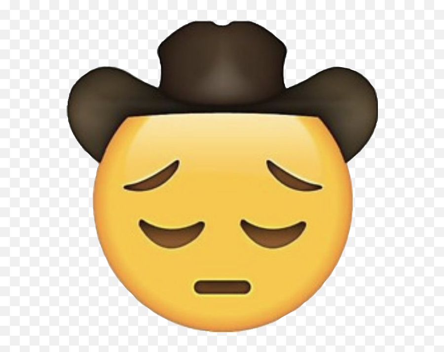 Sad Cowboy With Transparent Background - Yee Haw Haw Yee Emoji,Birthday Emojis