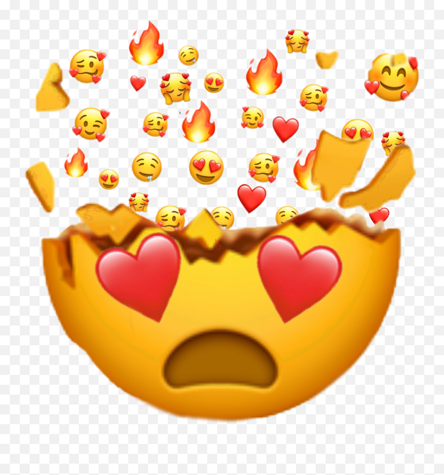 Emoji Heart Explosion Sticker - Emoji Png Ios 12,Exploding Emoji