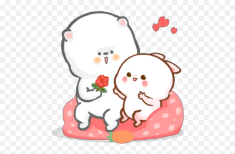 Molly Y Peter Stickers For Whatsapp - Bear Peter And Rabbit Molly Emoji,Molly Emoji