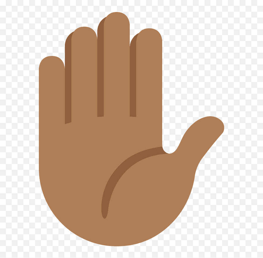 Raised Hand Emoji With Medium - Raised Hand Emoji Png,Hand Emoji