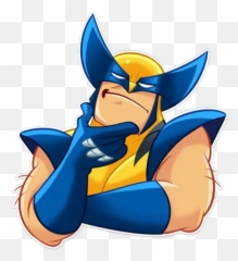 Wolverine Stickers For Whatsapp - Emoji Wolverine,Ariana Grande Cloud Emoji Dolman