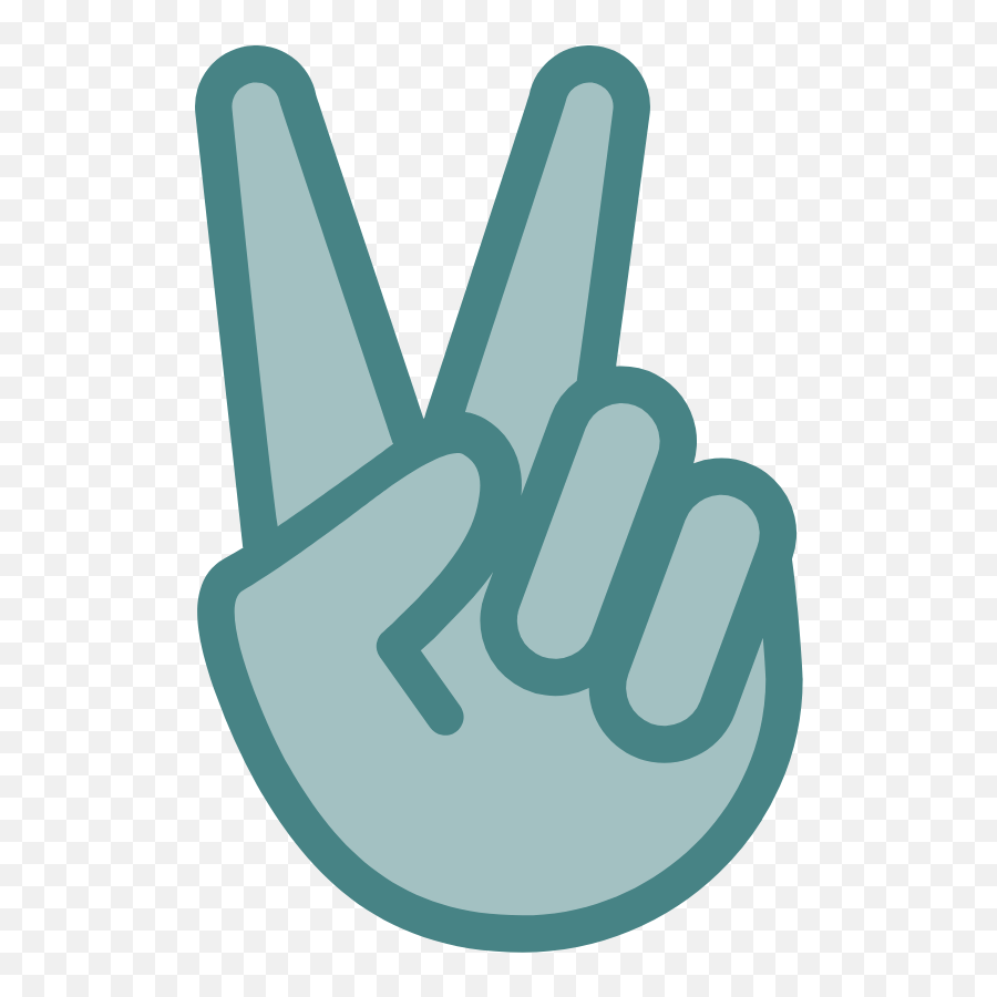 Peace Sign Hand Graphic - Cool Hand Signs Emoji,Peace Sign Emoji