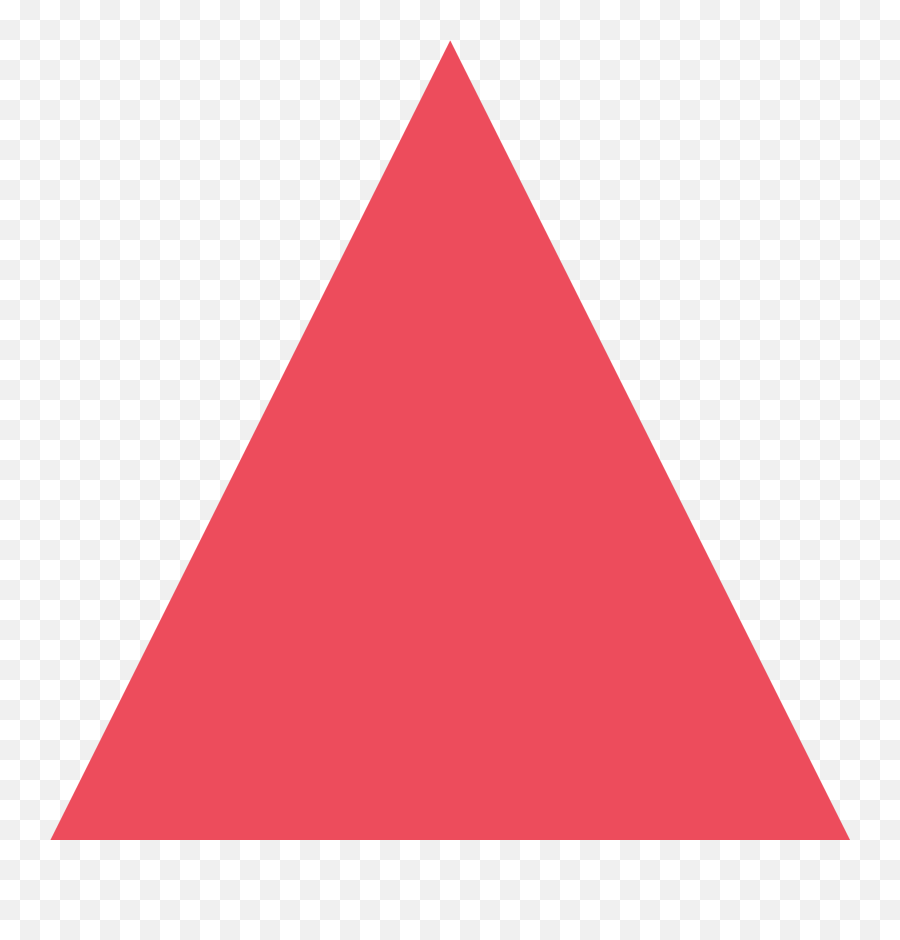 Red Triangle Pointed Up Emoji High Definition Big Picture - Red Triangle,Red X Emoji