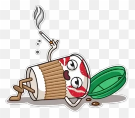 Donut And Coffee Sticker Für Whatsapp Emoji,Emoticon Huevos Groseria