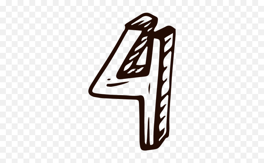 Number 4 Png - Numero 4 Png Emoji,Jack Bauer Emoji