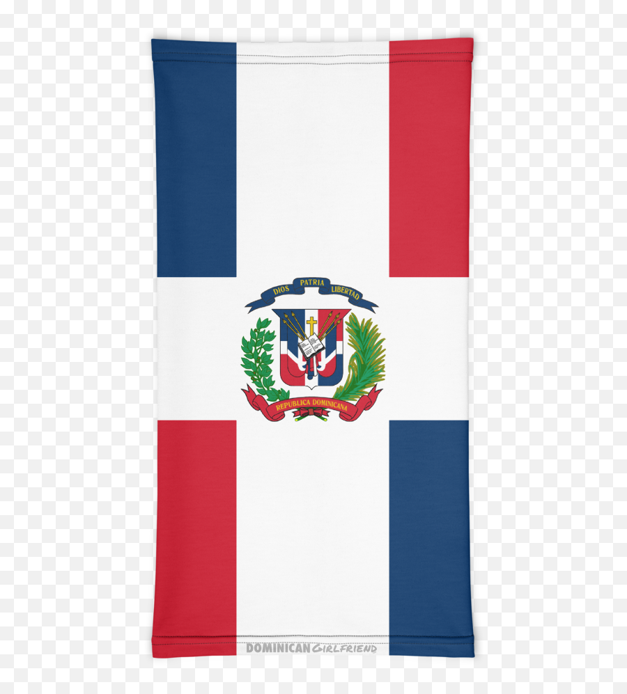 República Dominicana Flag Washable Face Neck Mask - Vertical Emoji,Bf And Gf Emojis
